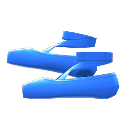 blue ballet slippers
