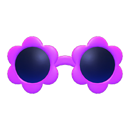 Flower Sunglasses Purple