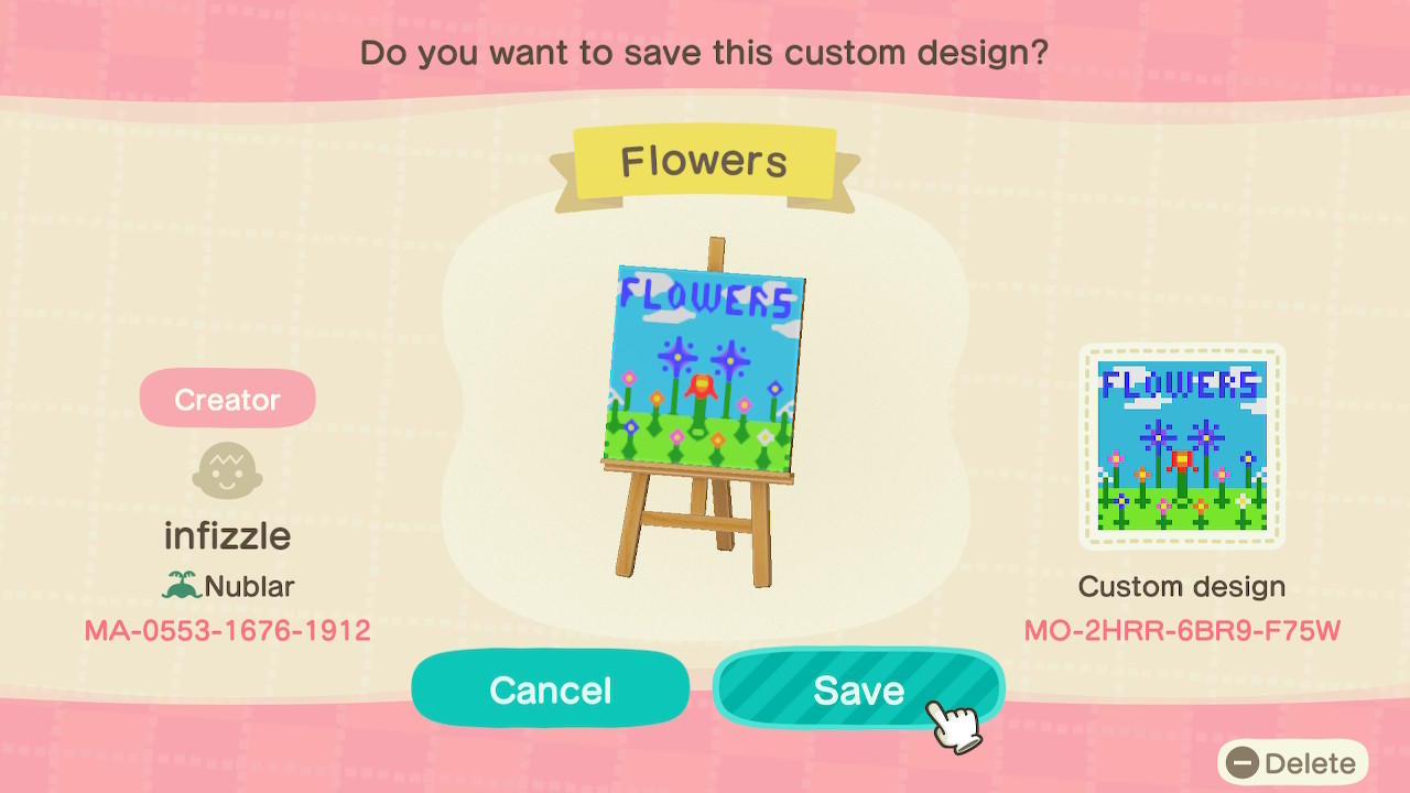 Download Animal Crossing New Horizons Design ID Codes, ACNH Creator ...