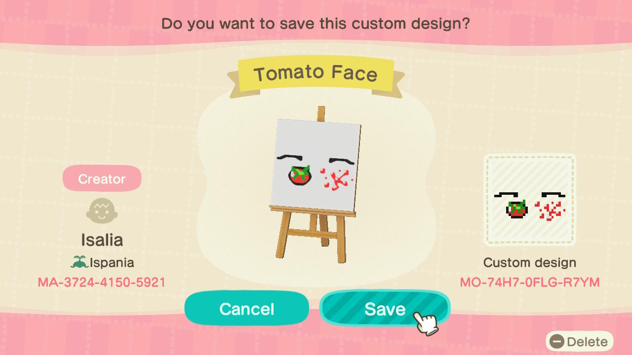 Animal Crossing New Horizons Design ID Codes ACNH Creator 