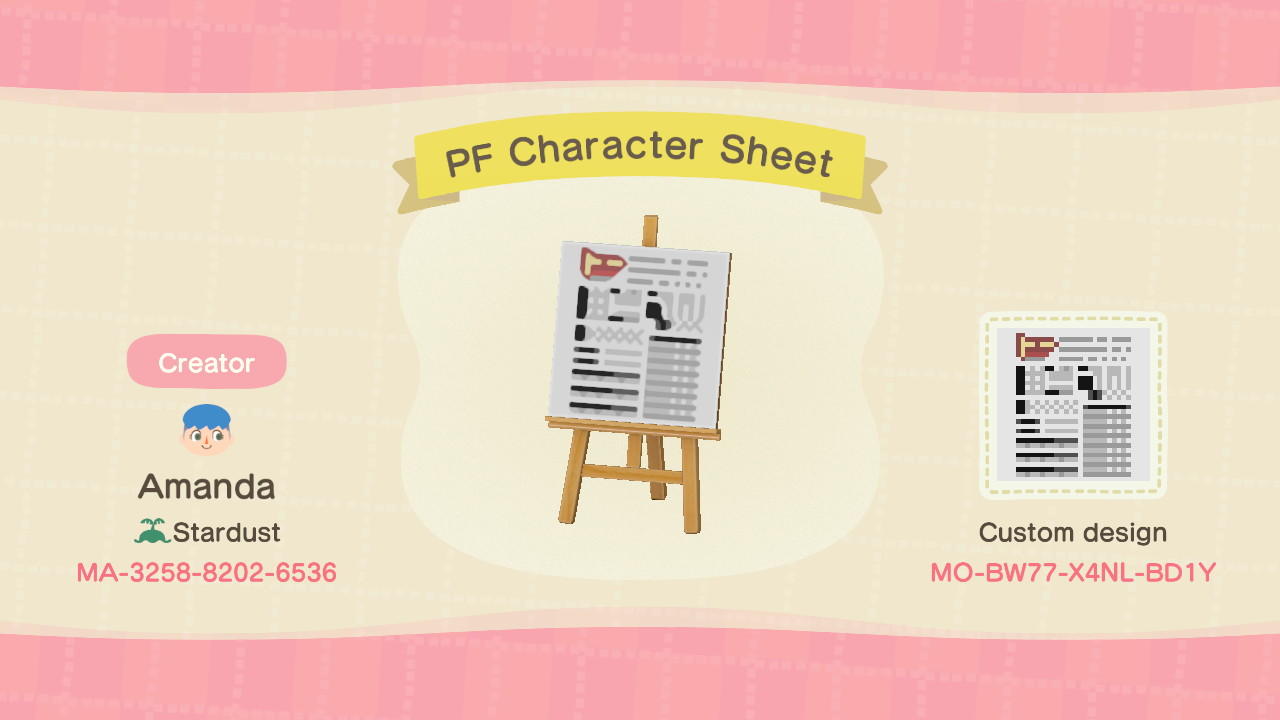 Download Animal Crossing New Horizons Design ID Codes, ACNH Creator ...