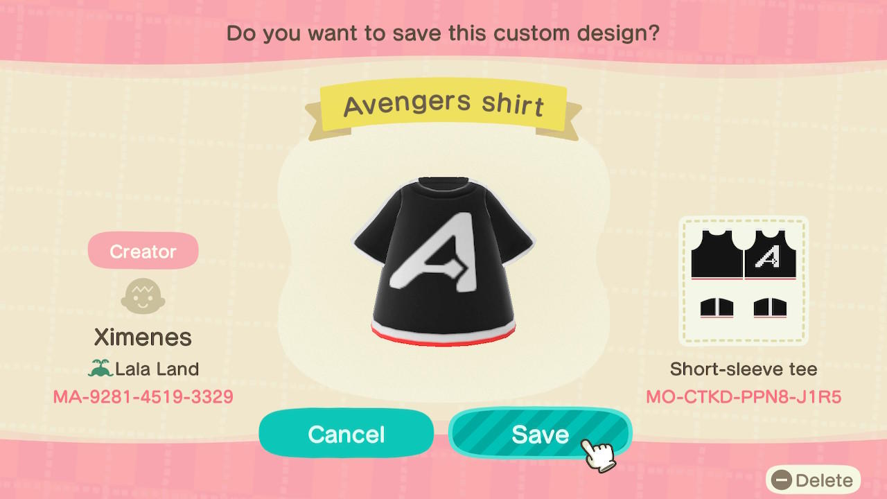 Animal Crossing New Horizons Design ID Codes, ACNH Creator IDs Database