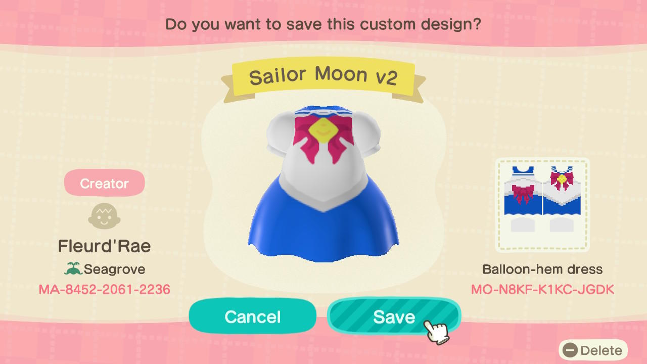 Animal Crossing New Horizons Design ID Codes, ACNH Creator IDs Database