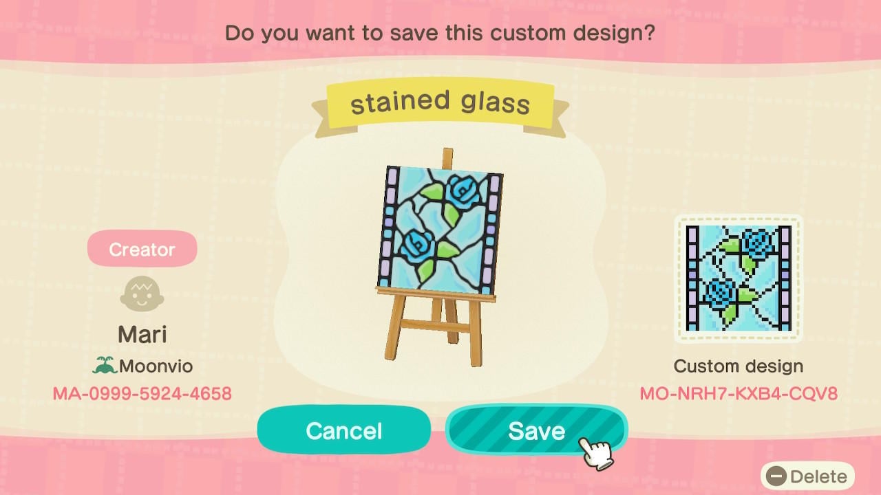 Animal Crossing New Horizons Design ID Codes, ACNH Creator IDs Database