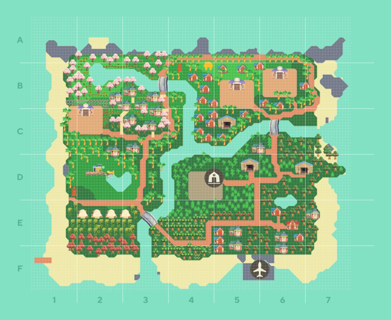Animal Crossing Island Layout Ideas - ACNH Map Layout Ideas | AKRPG.COM