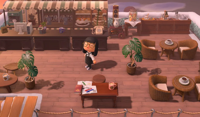 ACNH Cafe Design Ideas Codes Animal Crossing New Horizons Coffee 