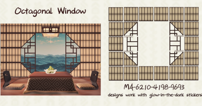 ACNH sticker window design 6