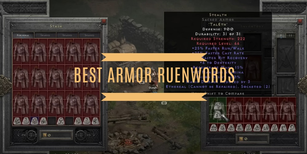 Diablo 2 Resurrected Best Armor Runeword Tier List (2025)